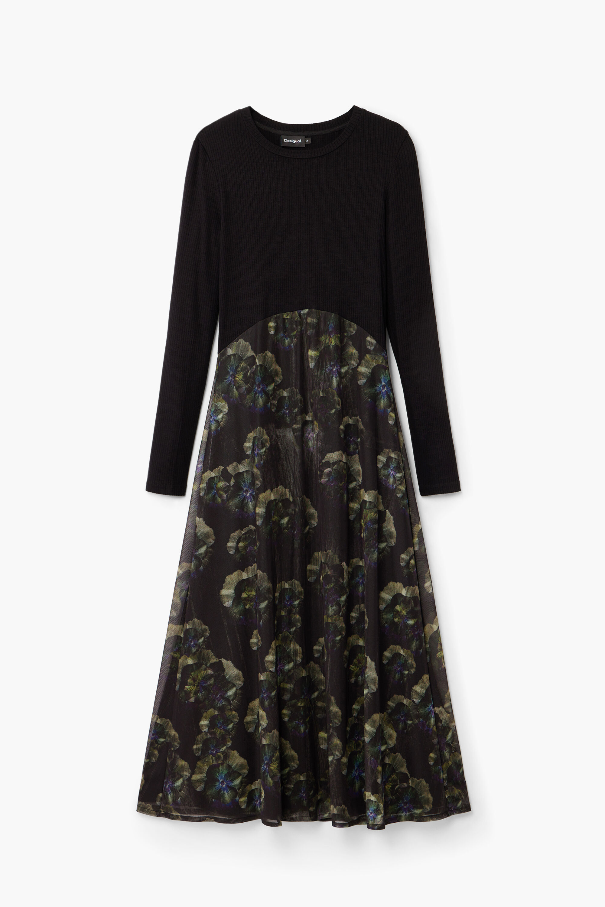 Vestido midi floral M. Christian Lacroix