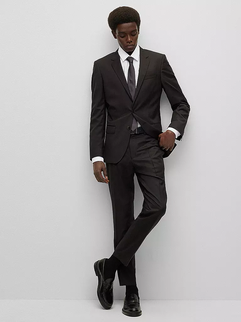 BOSS Hemd Slim Fit HANK weiss
