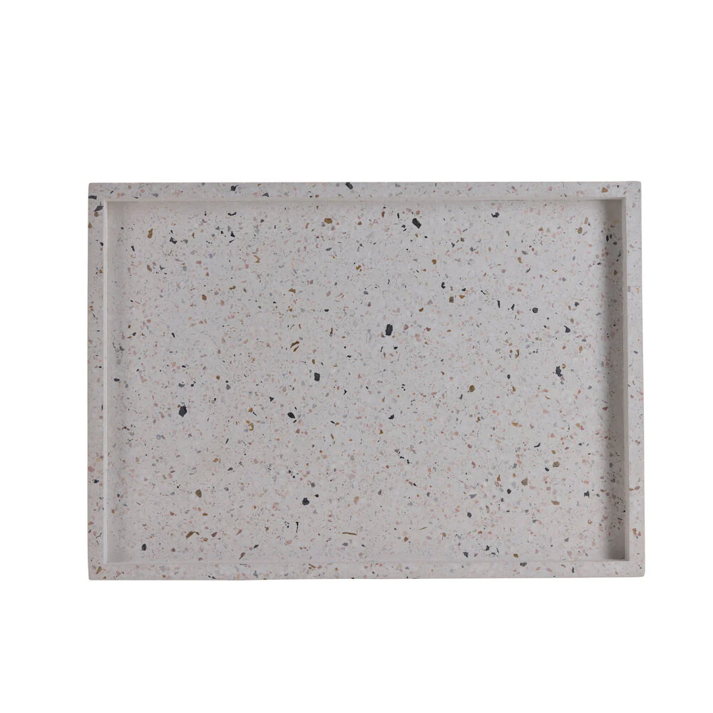 Bahne Interior  Terrazzo bakke, stor - hvid