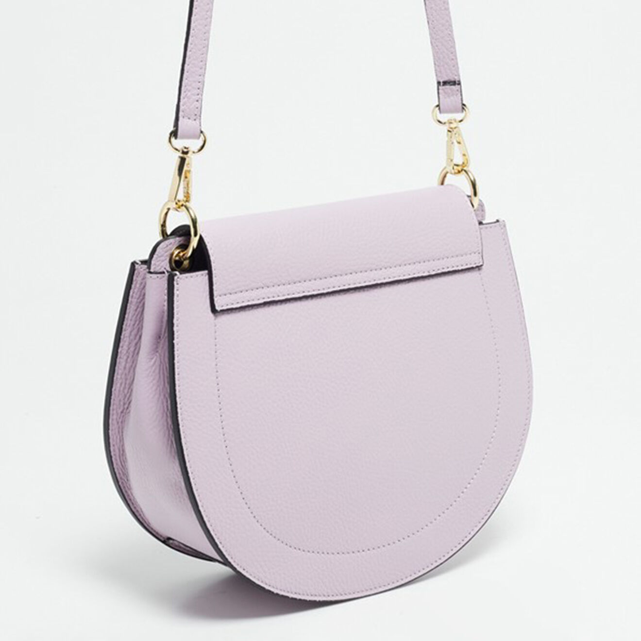 Christian Laurier Sac bandoulière en Cuir Sélène lilas - 26x20.5x8 cm