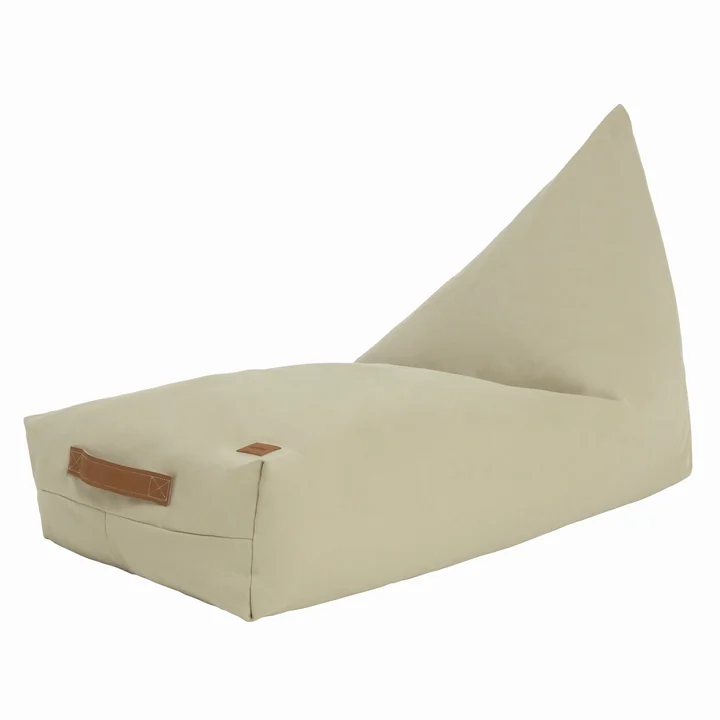 Nobodinoz - Oasis Kinder-Sitzsack, 109 x 53 cm, laurel green