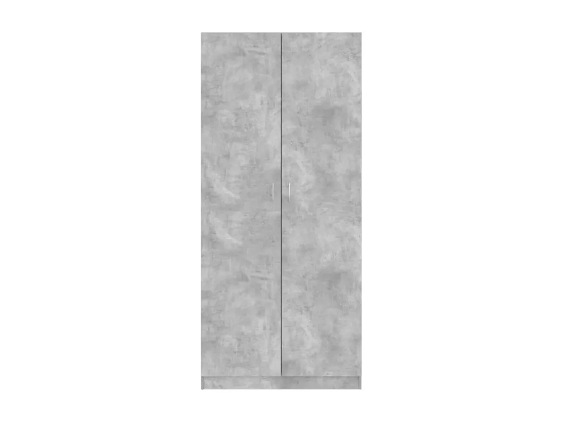 Garde-robe Gris béton 90x52x200 cm Bois d’ingénierie