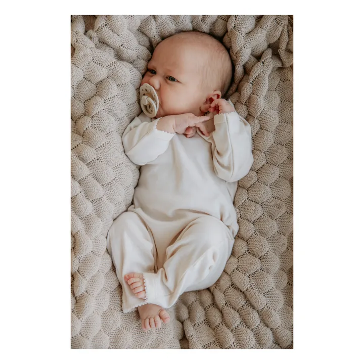 Bibs Tétines en caoutchouc naturel Bohème - Set de 2 | Rose pêche