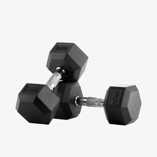 Halteres hexagonais Bodytone de 10 kg