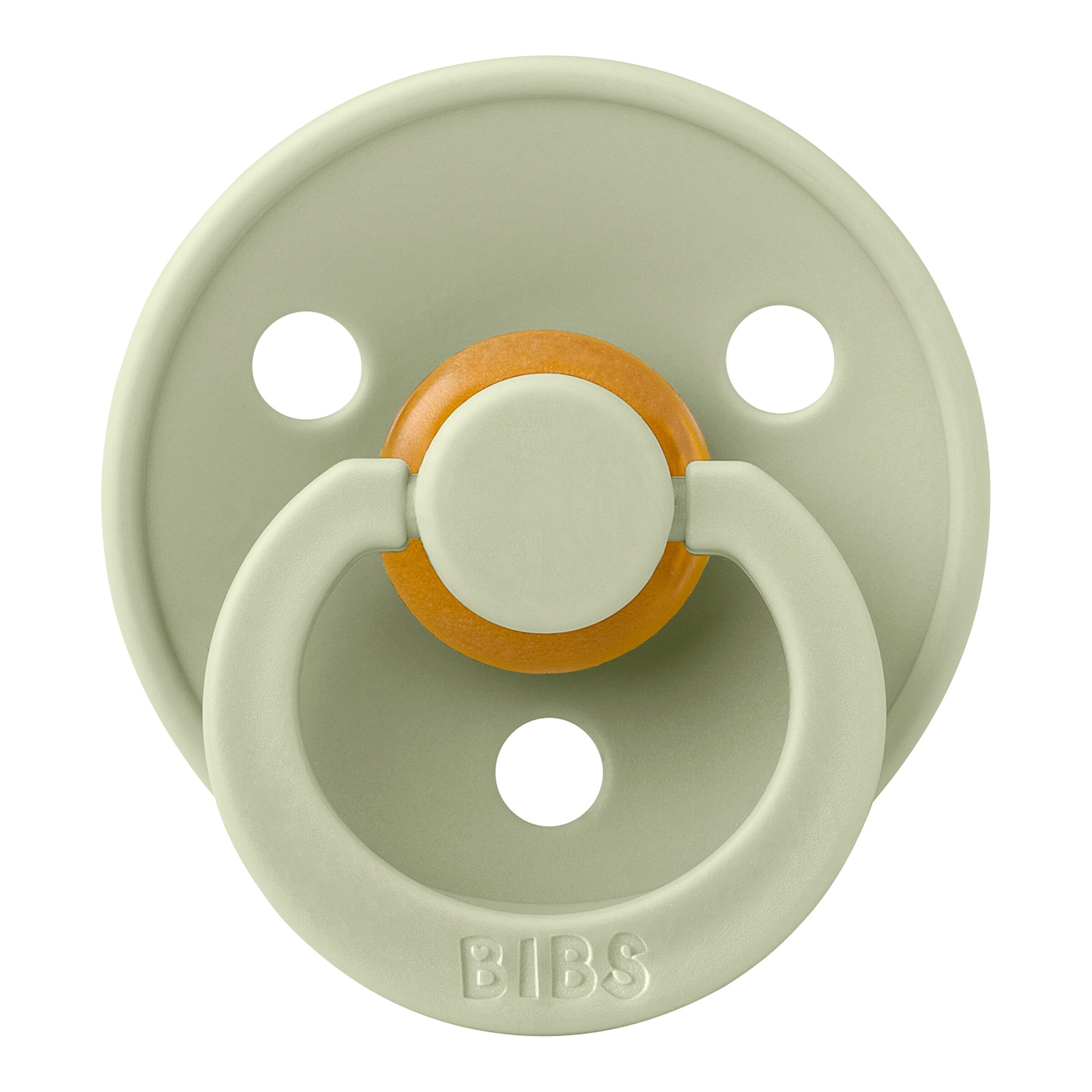 BIBS 2er-Pack Colour Schnuller Latex, symetrisch, 0-6M Ivory/Sage