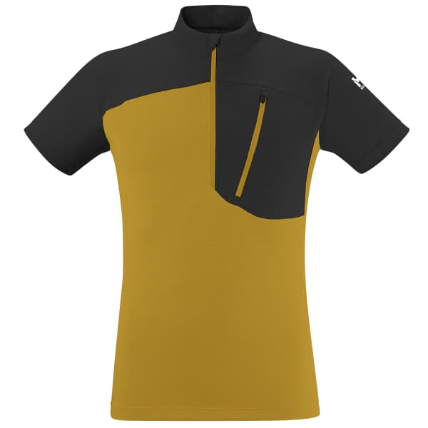 T-shirt randonnée MILLET MORPHO ZIP SS M SAFRAN/DEEP JUNGLE