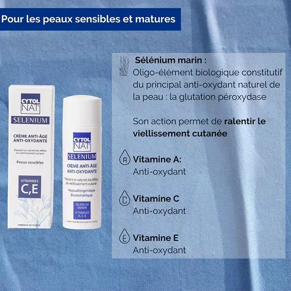 Cytolnat Sélénium - Crème anti-âge anti-oxydante