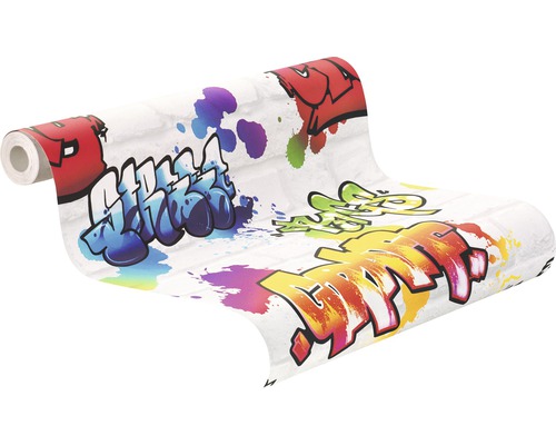 Behang 272901 Kids&Teens 3 Graffiti Grijs
