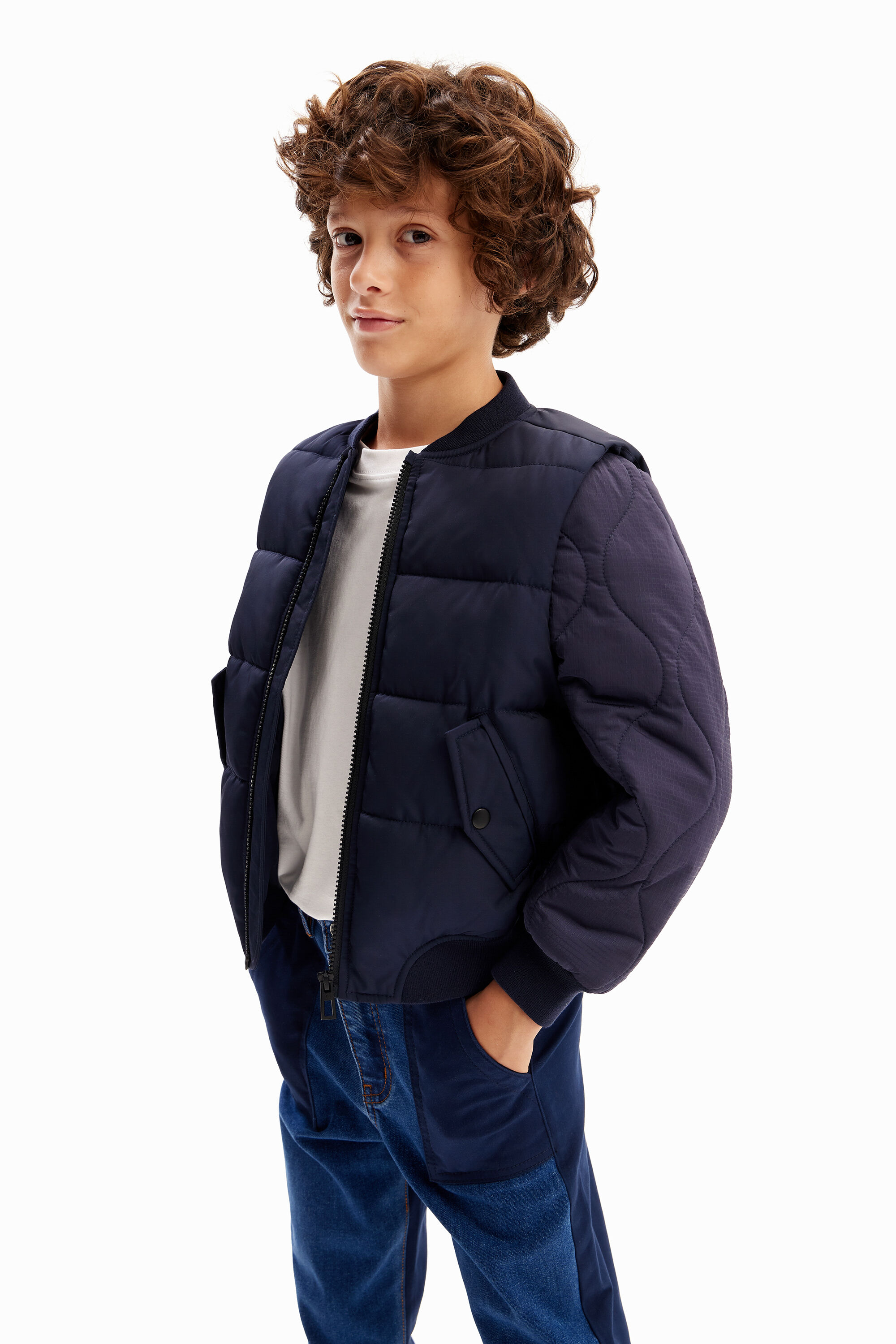 Jaqueta bomber acolchoada