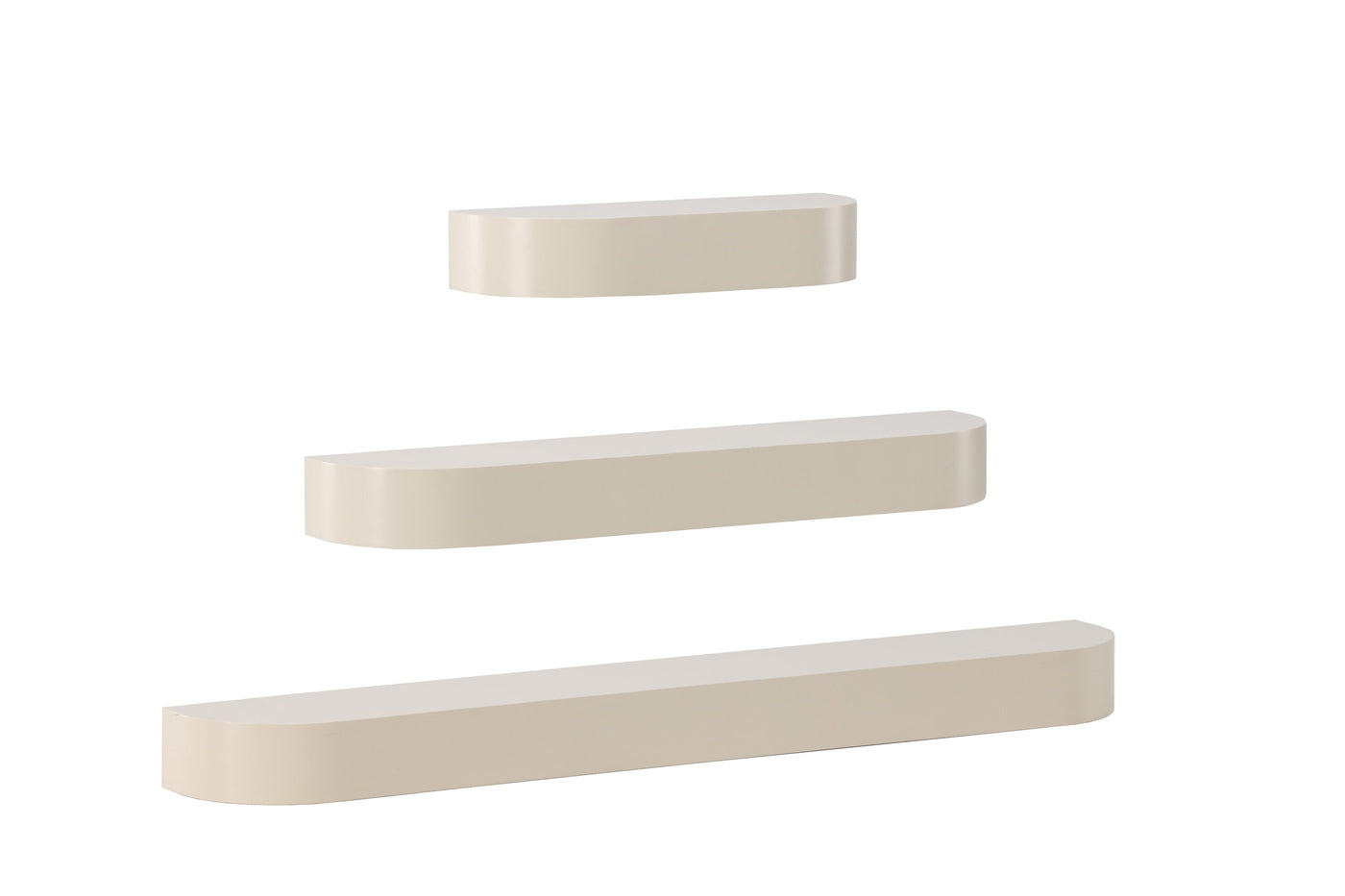 FjÃ´rd - Wandplanken Set van 3 - Beige - Glow