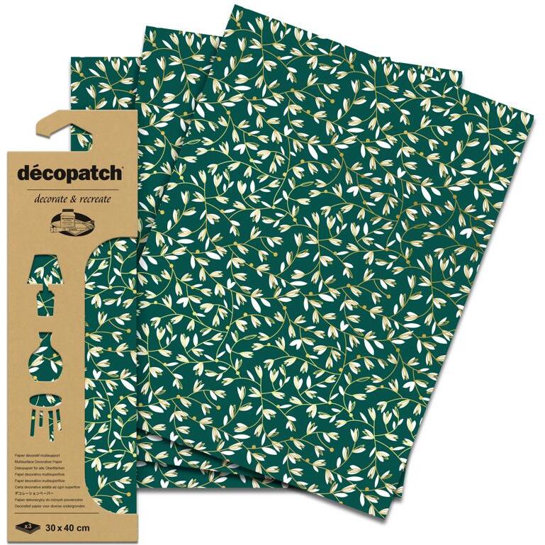 Pochette 3 Feuilles Foil Ref 938 - Vert
