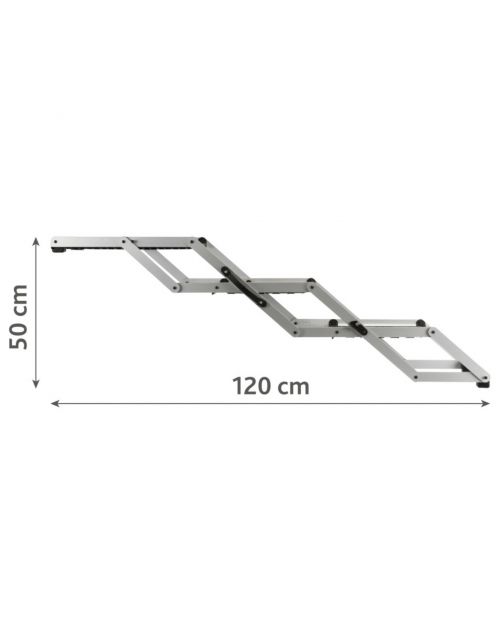 Trixie Vouw-Trap Petwalk Loopplank Aluminium - Hondenautoaccessoire - 120x37x57 cm