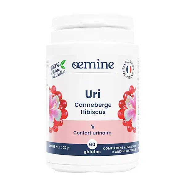 Oemine Urinary Comfort Uri Cranberry Hibiscus 60 cápsulas