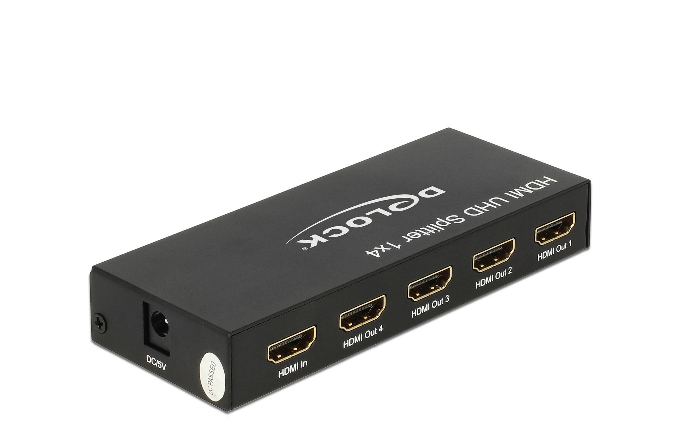 4-Port Signalsplitter HDMI - HDMI 4K/60Hz4-Port HDMI-Signalsplitter, Aktiv