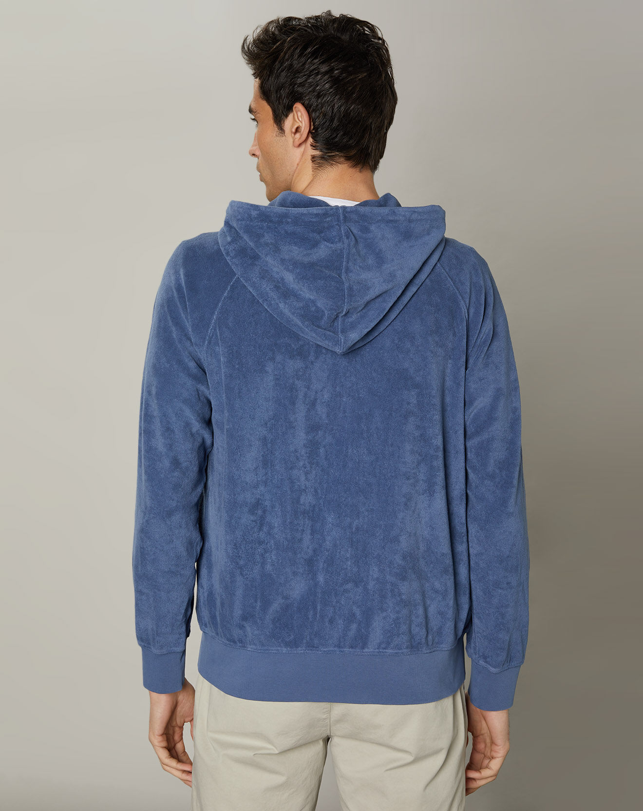 Hartford Sweat à capuche zippé en éponge raf