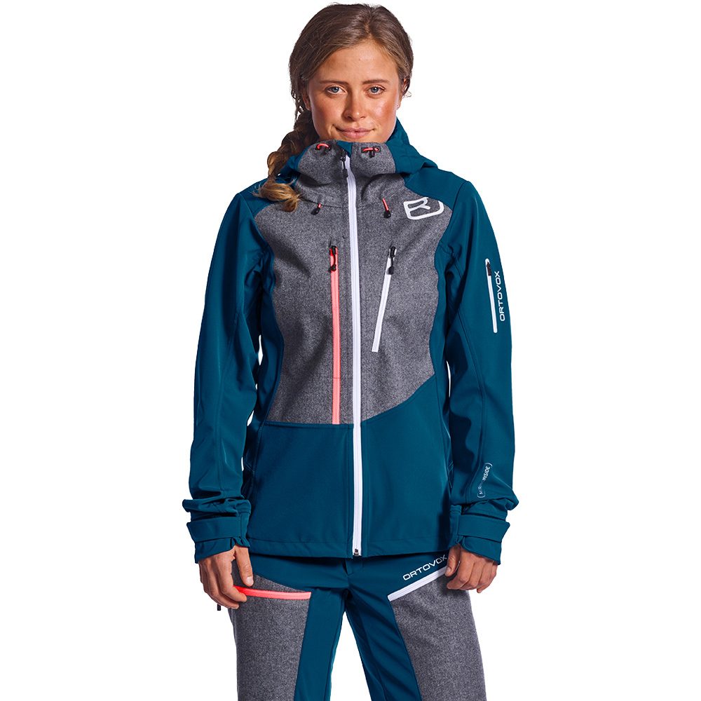 ORTOVOX Pordoi Softshelljacke Damen petrol blue
