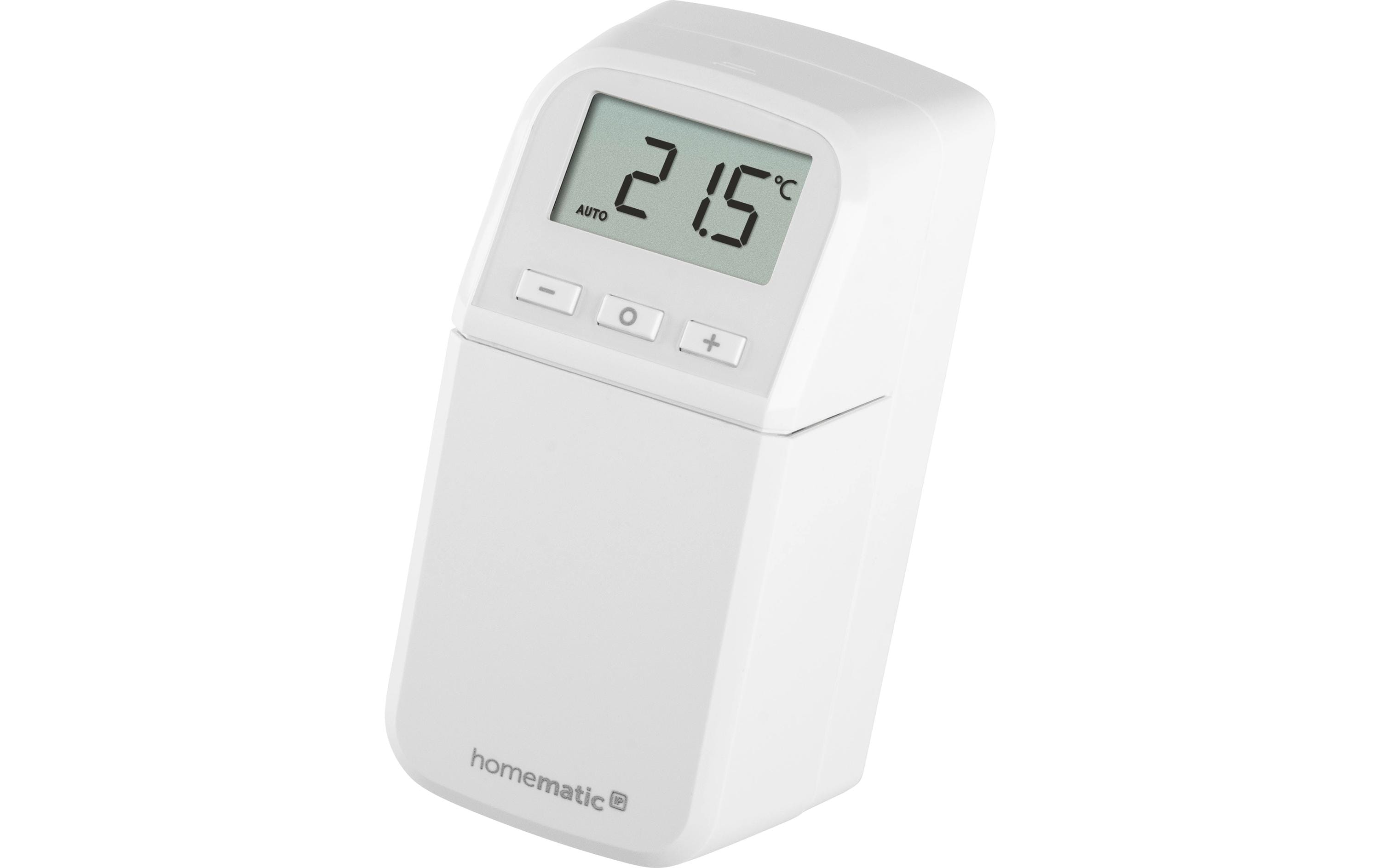 Smart Home Heizkörperthermostat kompakt plusHeizkörperthermostat HmIP-eTRV-CL mit beleuchtetem Display