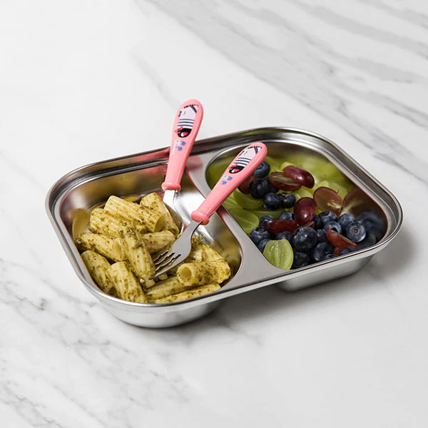 Boîte de repas enfant en inox jaune Cuitisan