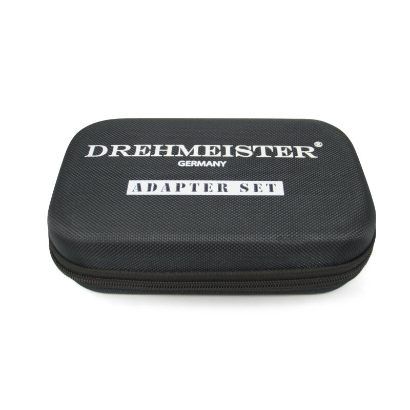 DREHMEISTER LPG Adapter, Gasflaschen Adapter Set inkl. Etui (W21.8L/G.12)