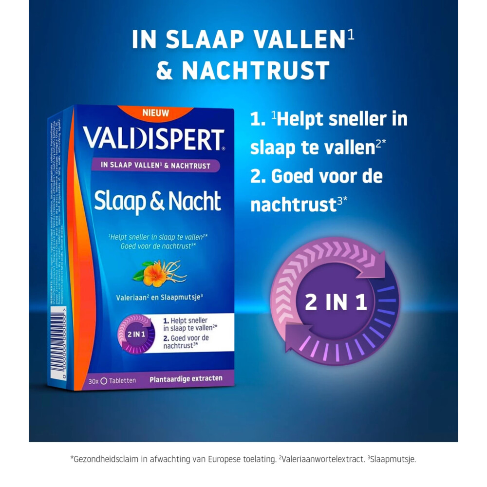 Valdispert Slaap & Nacht 30 tabletten
