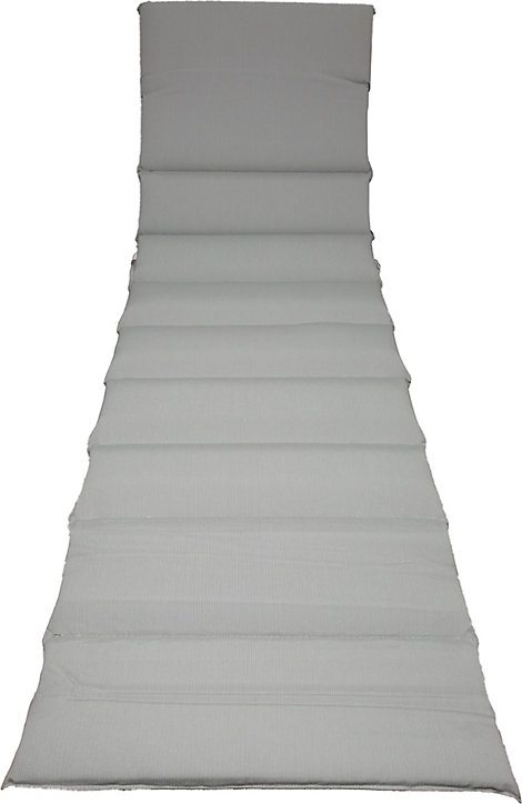 Coussin de bain de soleil Florida futon gris blanc