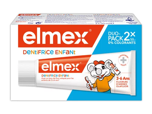 Elmex Kids Dentifrice Enfant - 2x50ml