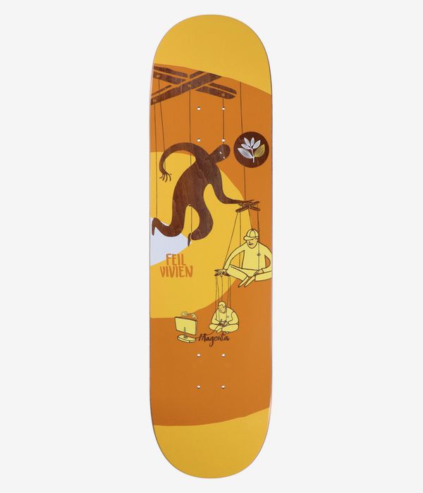 Magenta Feil Extravision 8.25 Skateboard Deck (multi)