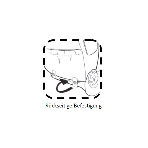 Sitback Fahrzeug Stoff Keilkissen 3D Black