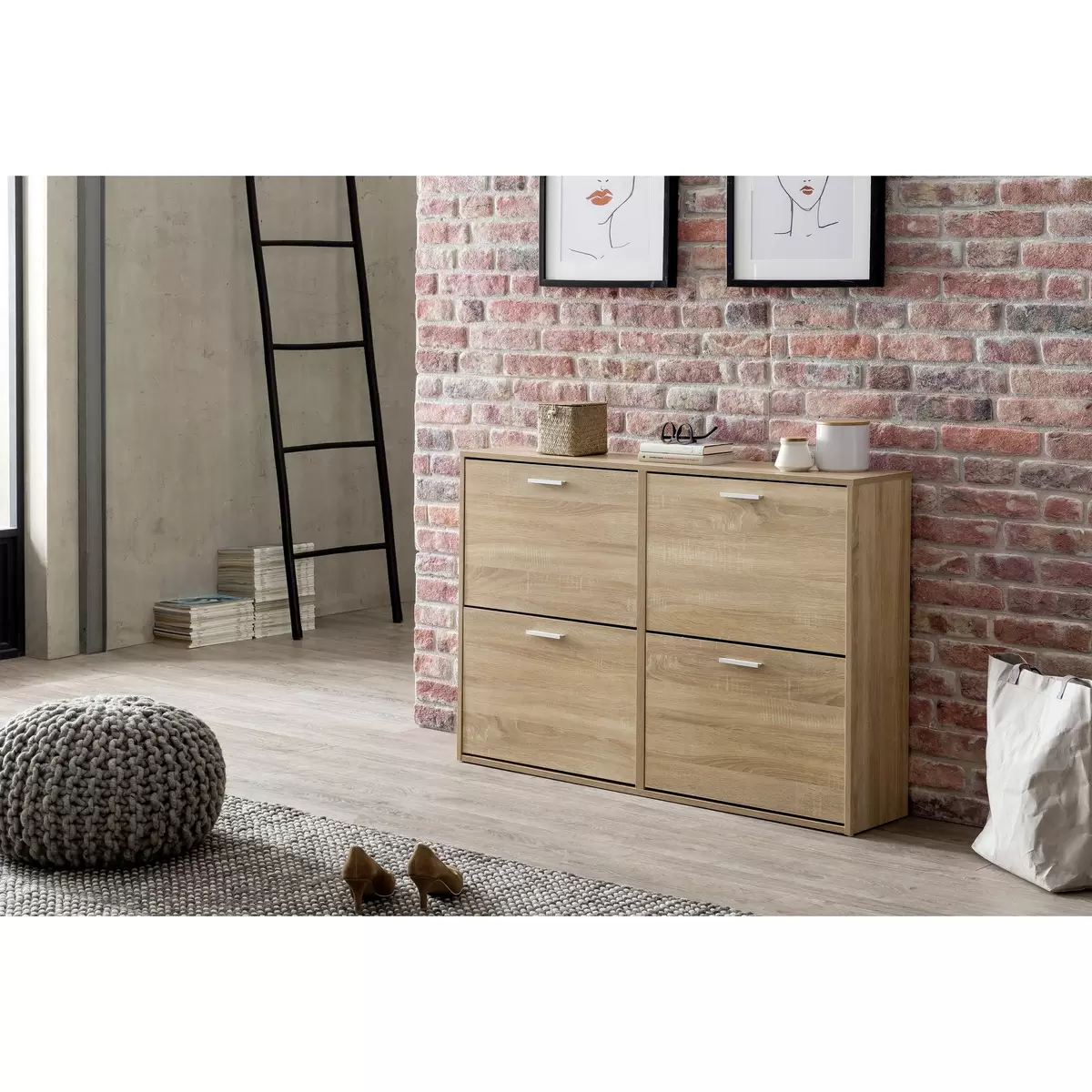 Schuhschrank Azueira Sonoma Eiche