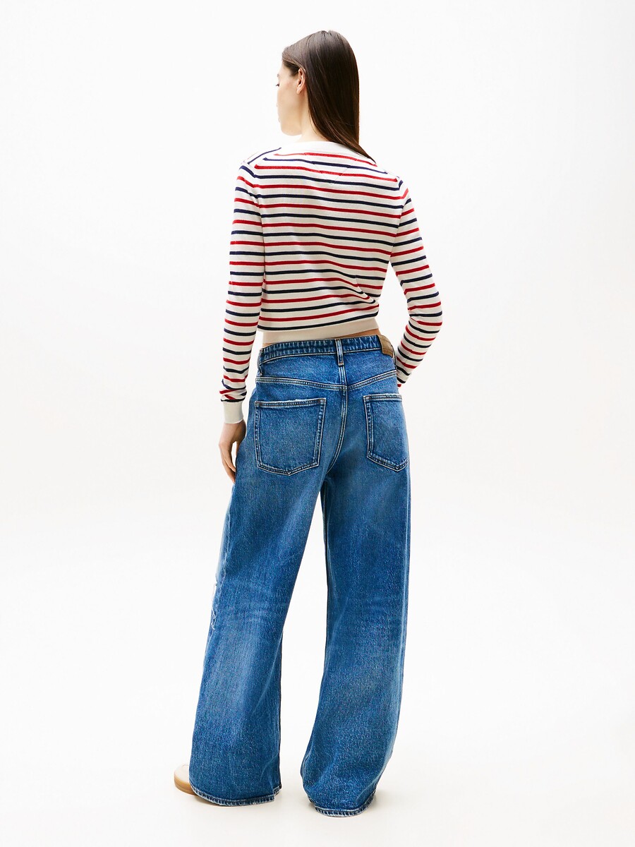 TOMMY JEANS<br>Cardigã com gola redonda e fechamento por botões