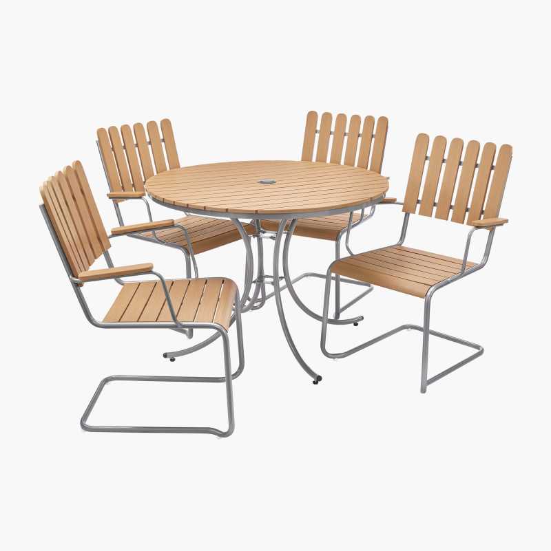 Hagebord, teak