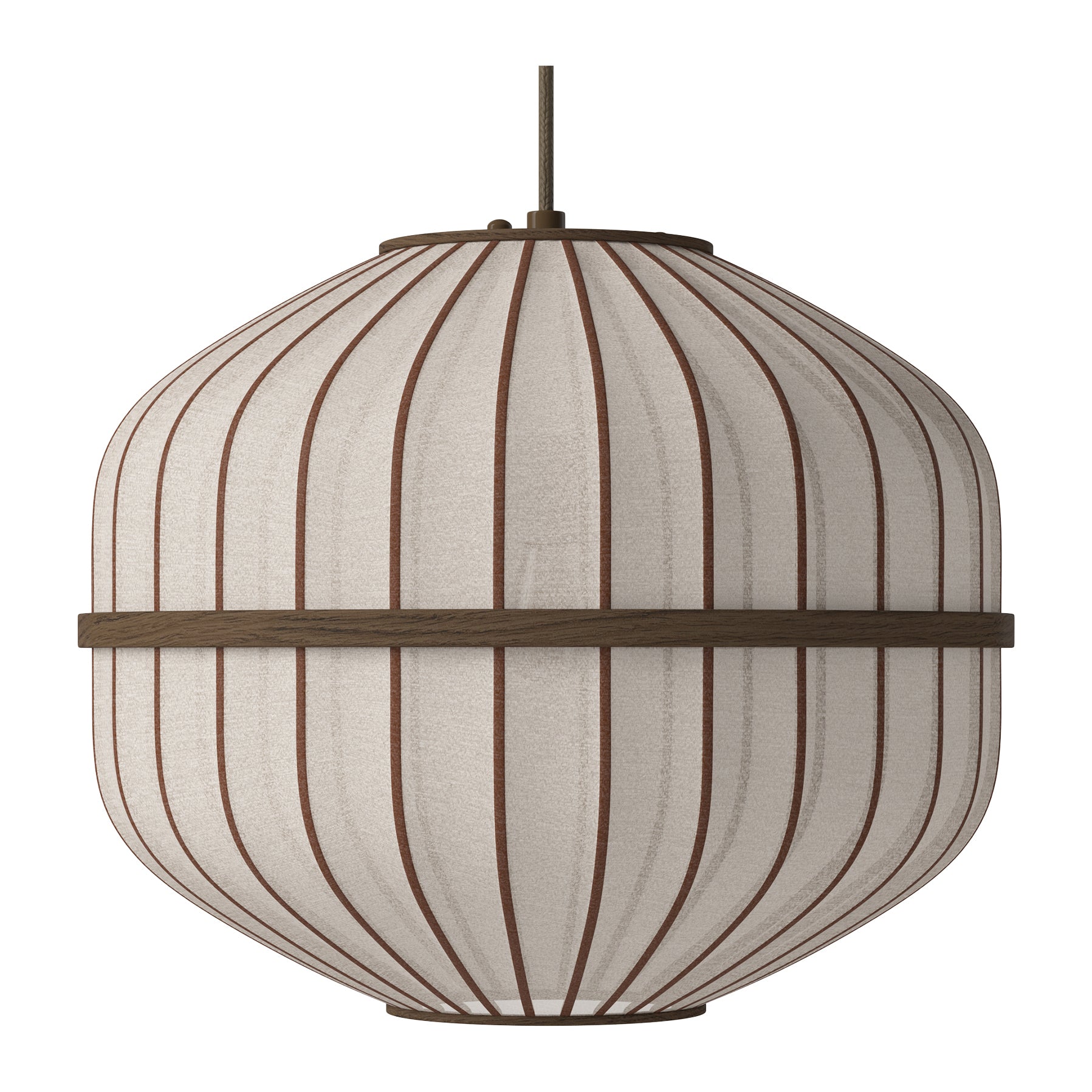 Bolia Lucén Hanglamp Ã 40 cm - Achthoek - Geolied Hout