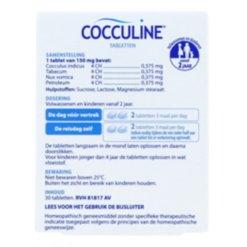 Boiron Cocculine 30 tabletten