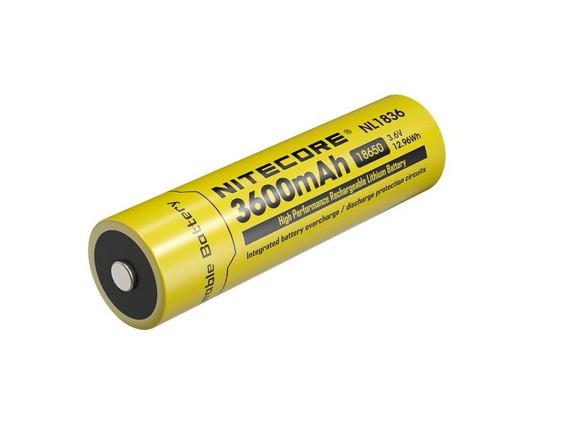 Nitecore Akku NL1836 Li-Ion Typ 18650 3600 mAh, 1 Stück Li-Ion Akku