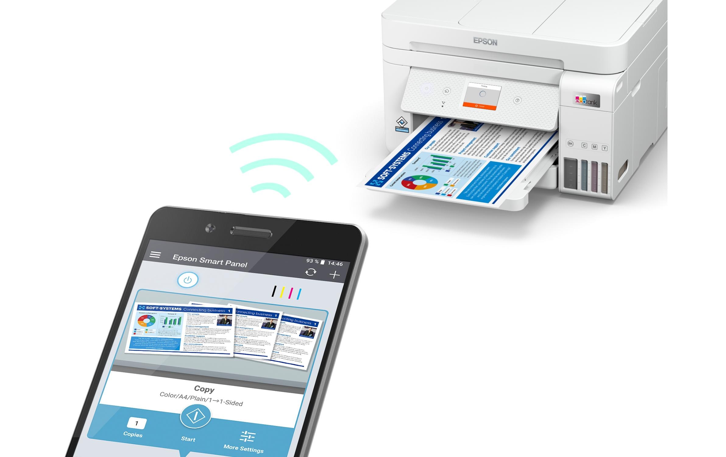 Multifunktionsdrucker EcoTank ET-4856<br>4-in-1-Multifunktions-Tintenstrahldrucker mit Ecotank-System