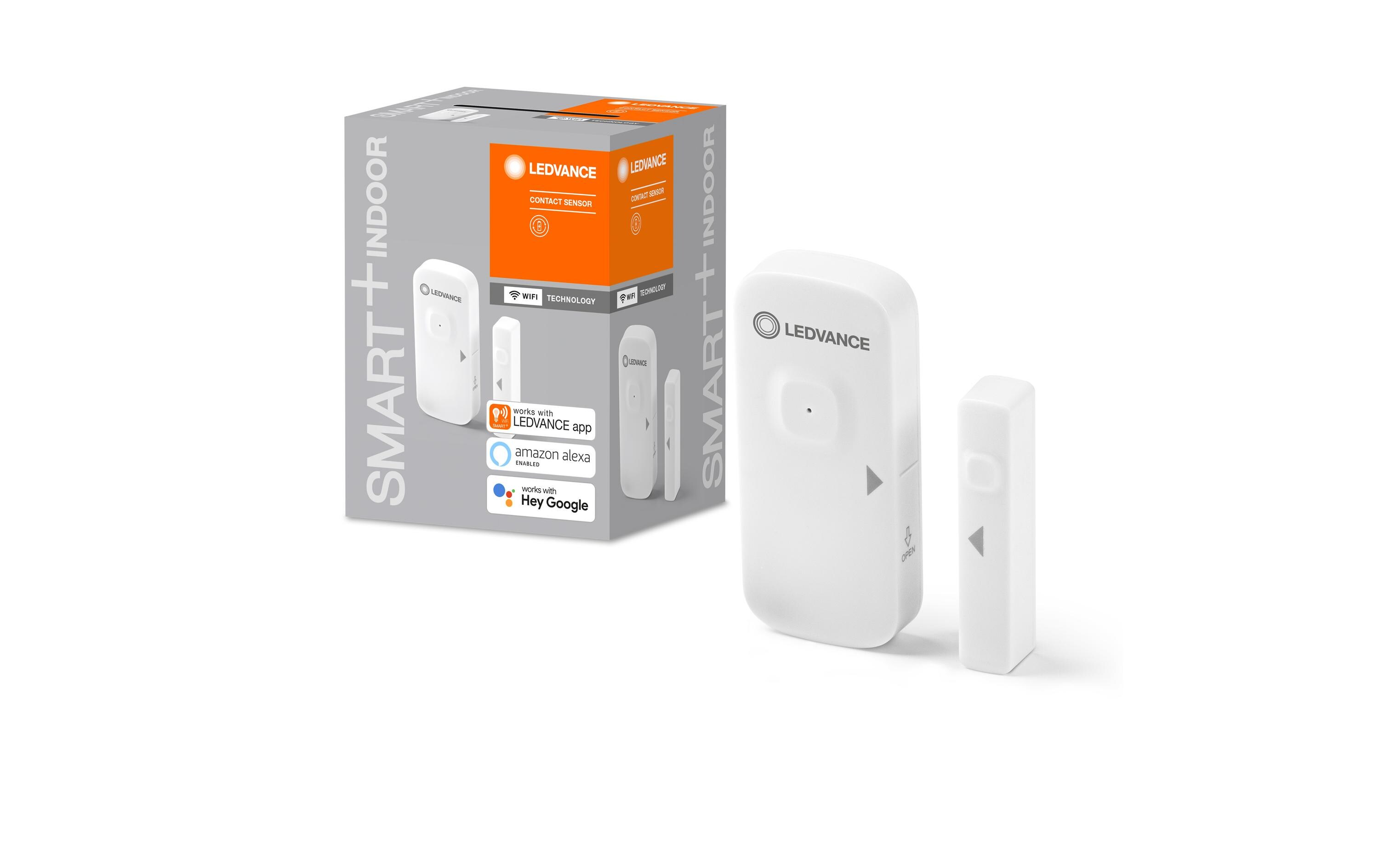 Smart+ Contact Sensor, WeissSmarter Sensor mit WiFi-Technologie, um offene Türen und Fenster zu erkennenn