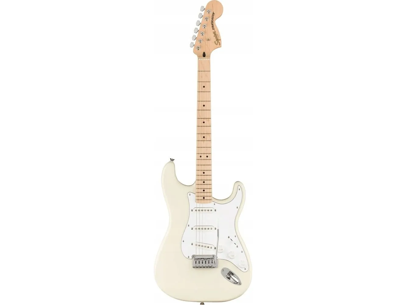 Squier Affinity Stratocaster Electric Guitar, - White