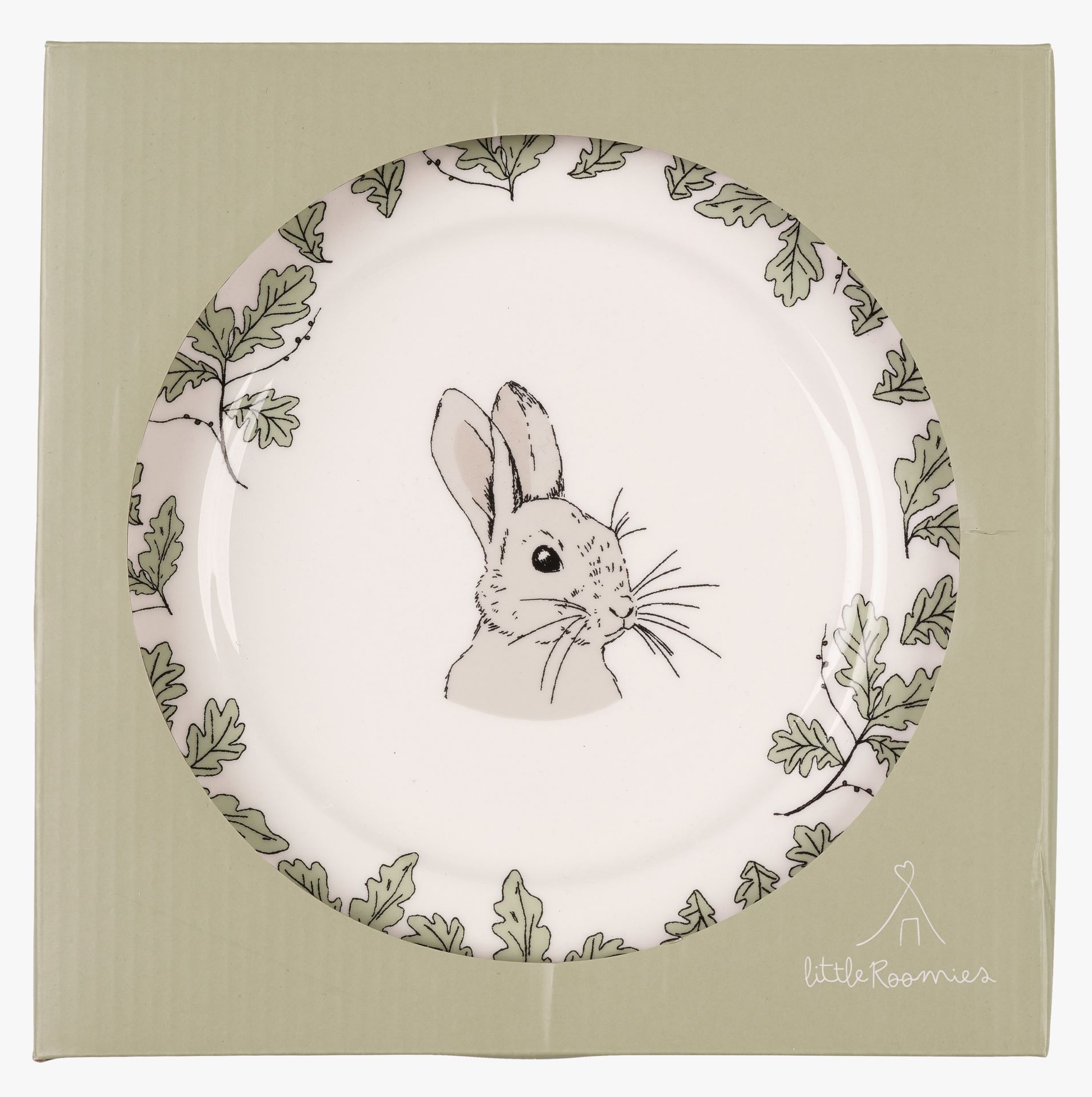 Frokostsett multi hvit - 20x20 cm