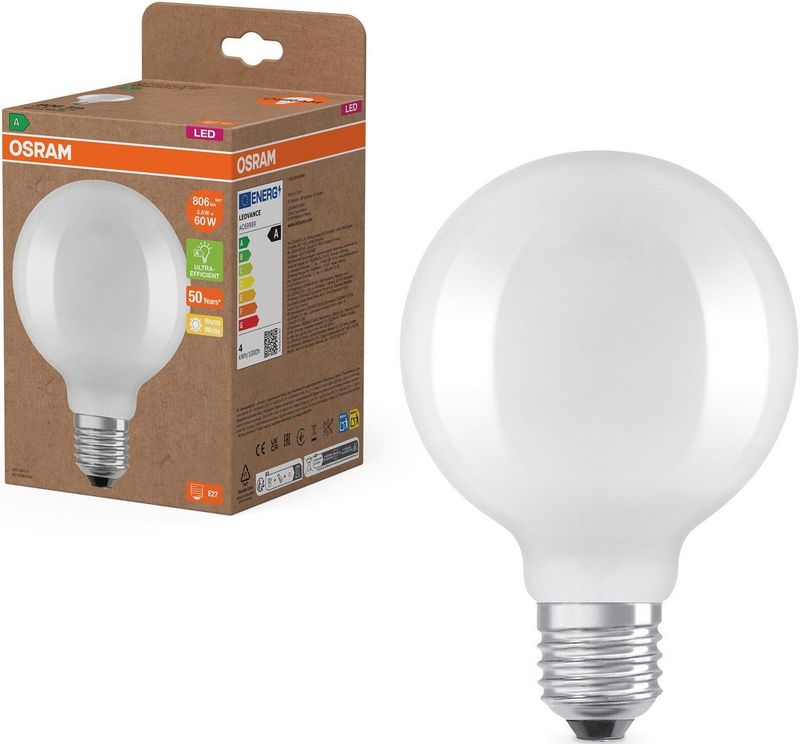 Osram - G95 Bollamp - Warm Wit - 9,5 cm - 3,8W