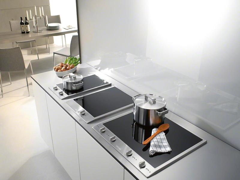 Miele Glaskeramik-Kochfeld CombiSet CS 1234-1 I Edelstahl Glaskeramik-Kochfeld mit 4 Herdplatten