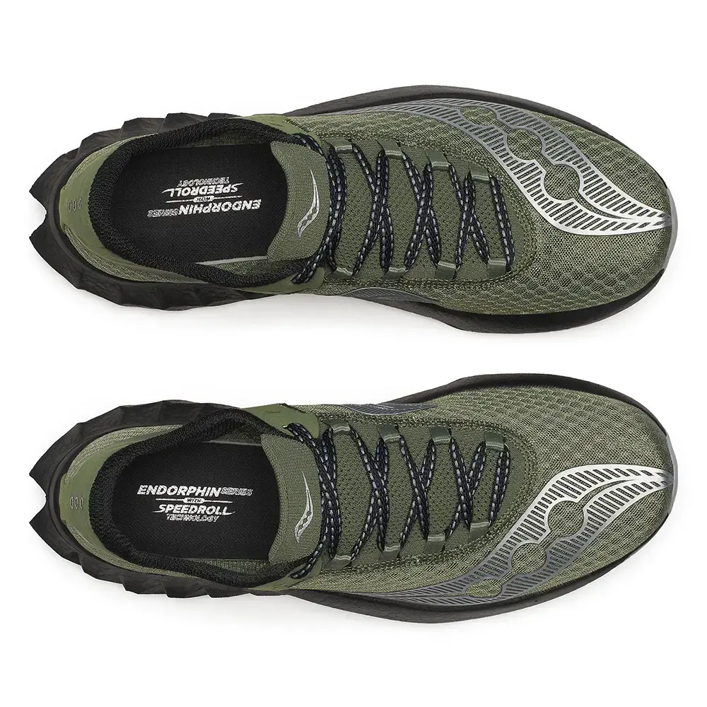 Saucony Endorphin Pro 4 Hardloopschoenen Olijfgroen/Zwart Heren