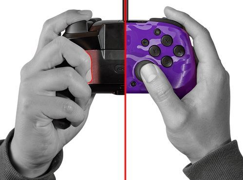 PDP - Faceoff Deluxe+ Audio Controller - Purple Camo - Bedraad
