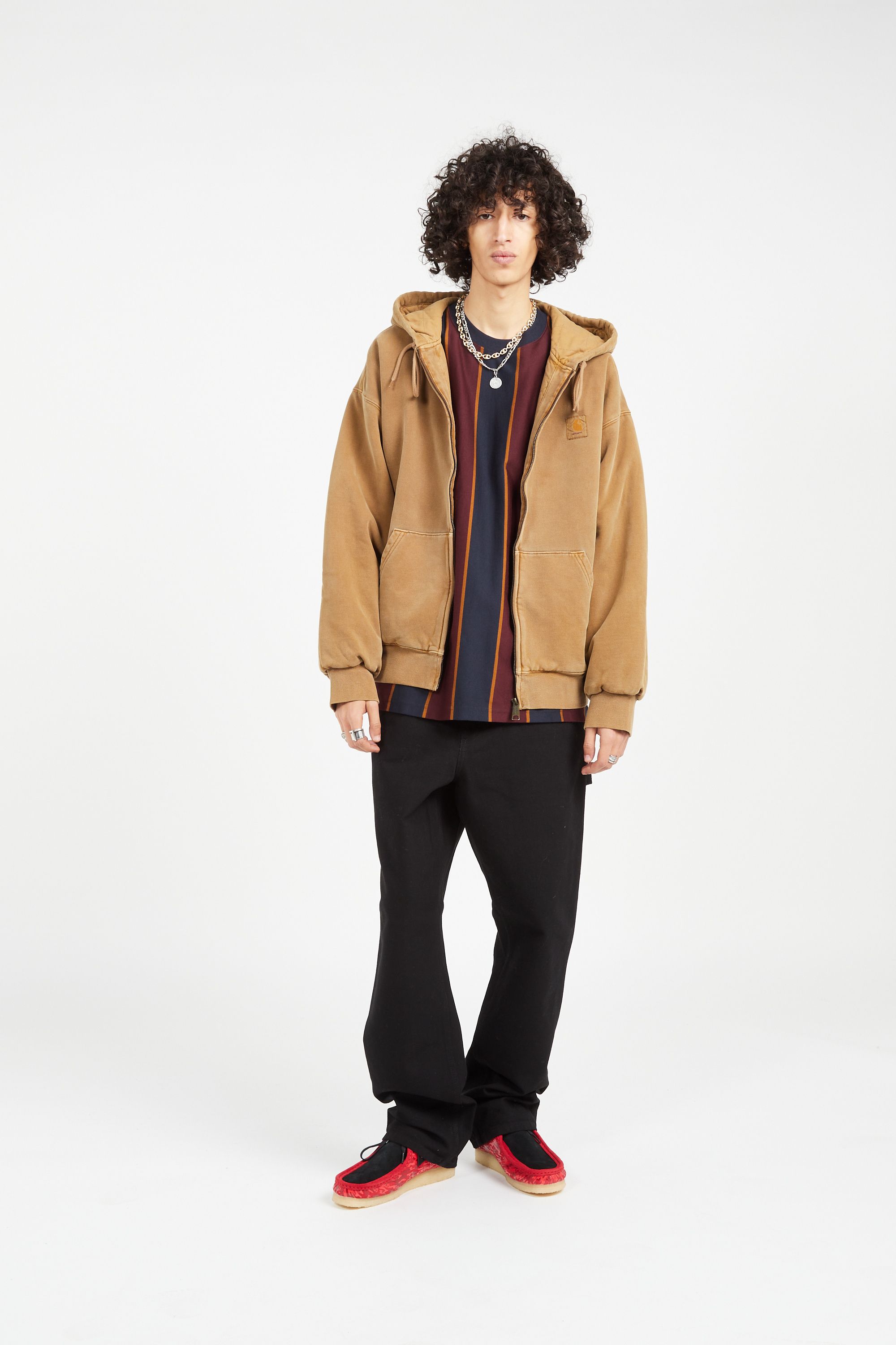 CARHARTT WIP Sweat zippé à capuche HOODED VISTA  Marron