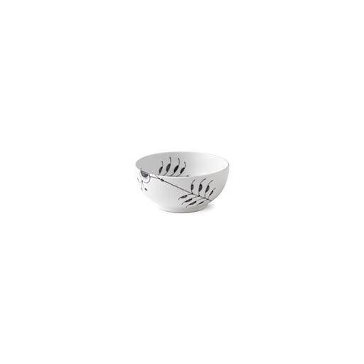 Royal Copenhagen Sort Mega Riflet Skål, Ø15,5 cm