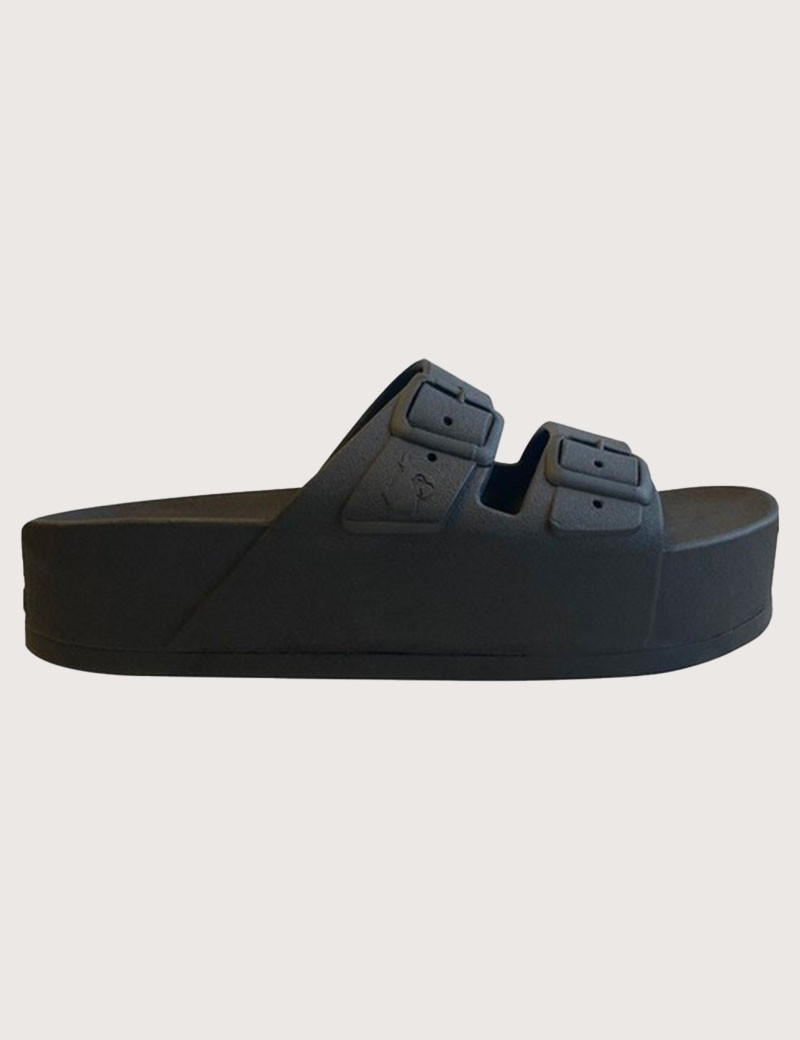 CACATOES SANDALES COMPENSÉES FEMME CAIPIRINHA NOIRES