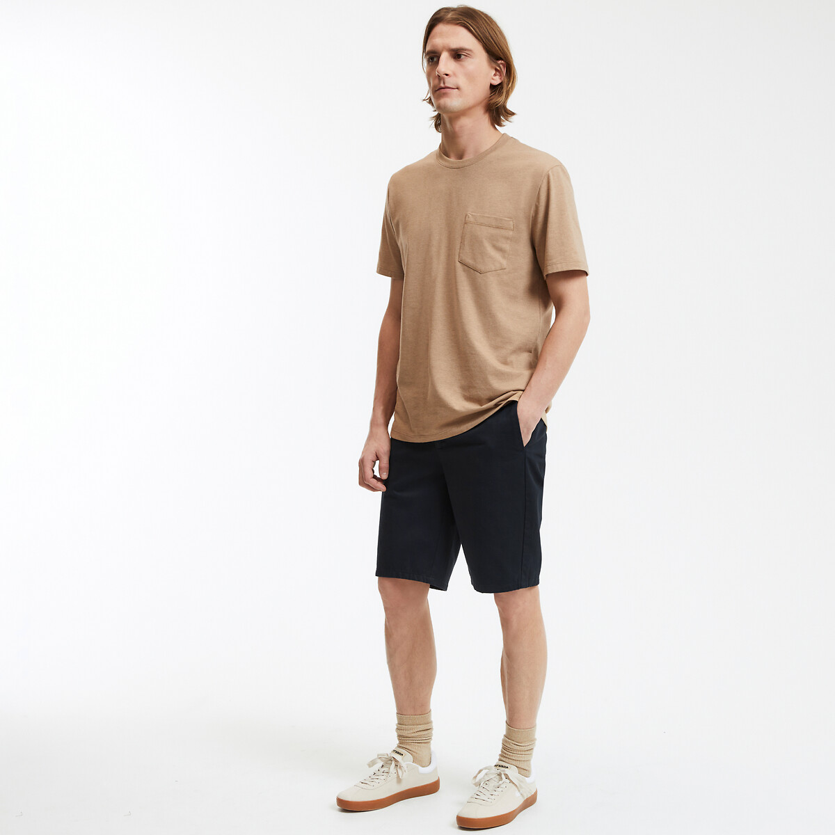COLEÇÃO LA REDOUTE<br>Camiseta com gola redonda