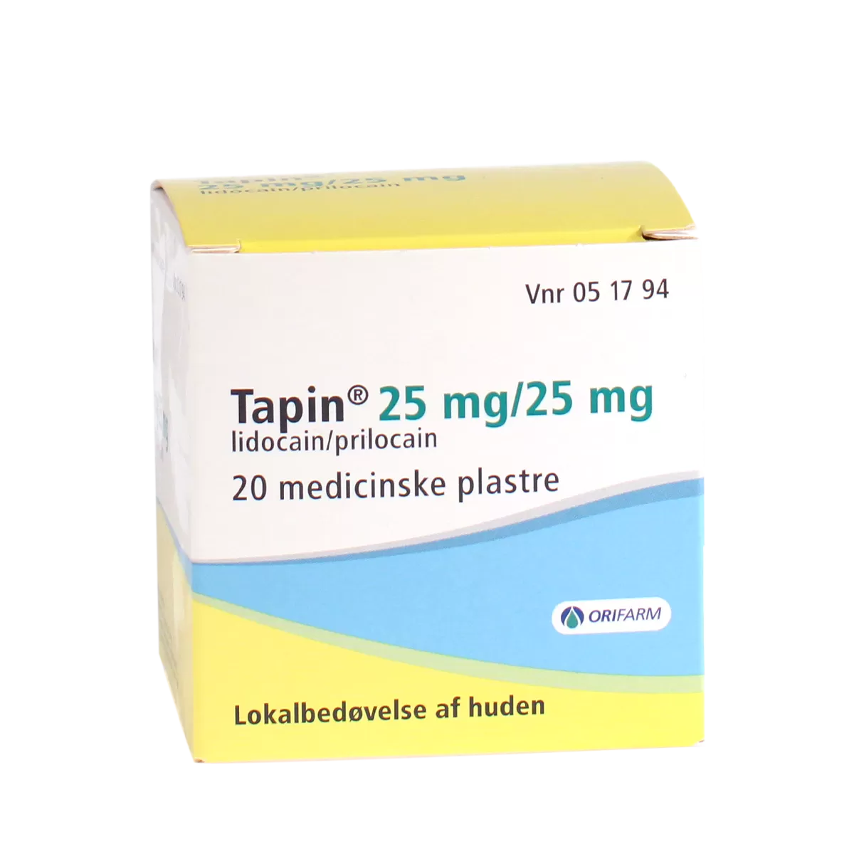 Tapin medicinske plastre 25 25 mg - 20 stk.