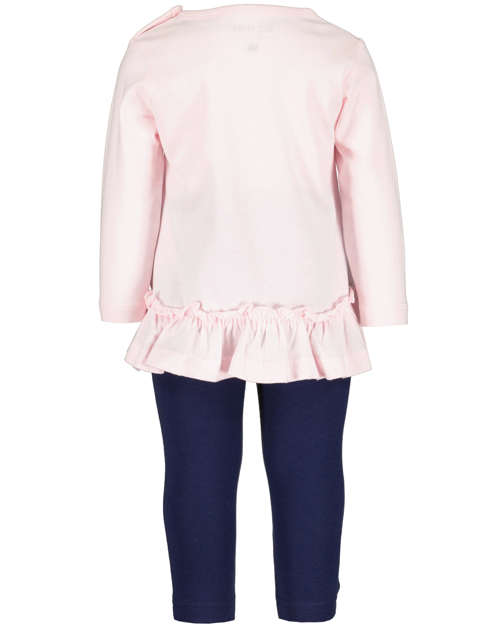 Langarmshirt PENGUIN & FLOWER mit Leggings in rosa