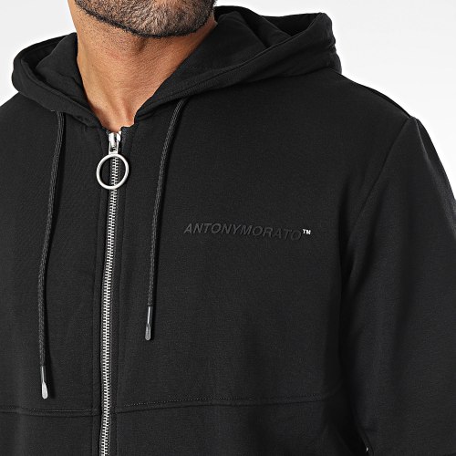 Sweat Zippé Capuche Chicago MMFL00947 Noir