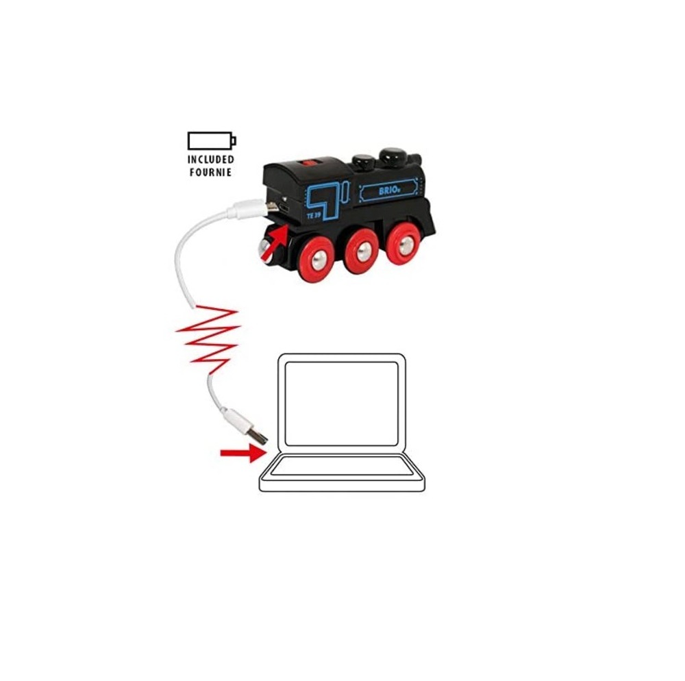 Locomotive rechargeable avec mini câble